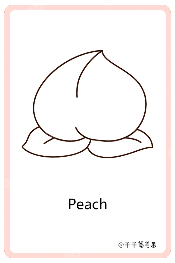儿童英语词汇认知 桃子peach
