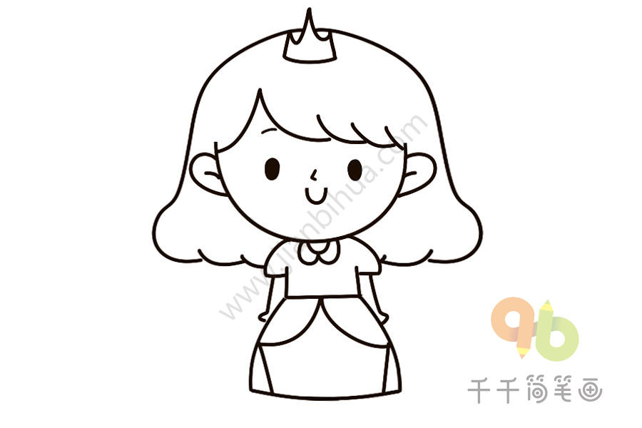 公主简笔画_王子公主