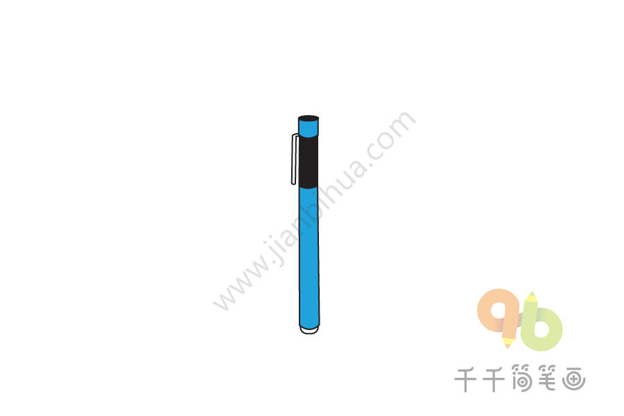 中性笔简笔画图片,中性笔是中性墨水圆珠笔的简称,起源于日本,是目前