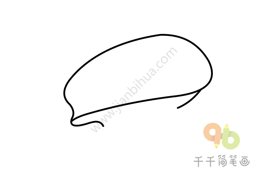 一颗鲍鱼简笔画图片