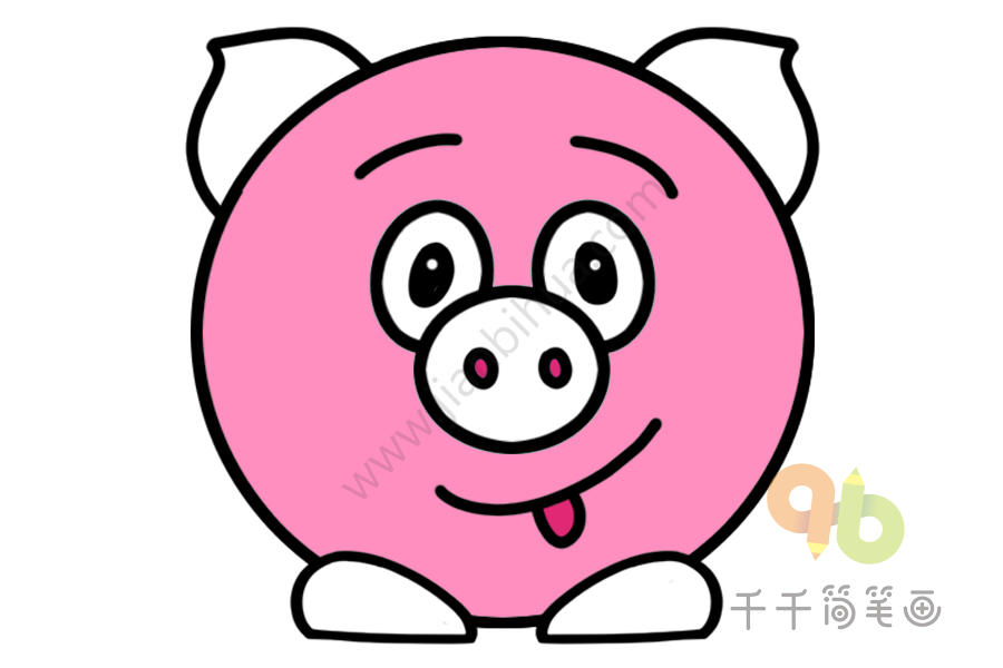 小猪表情包图片,表情包简笔画画法,动物表情包怎么画,小猪简笔画 调皮
