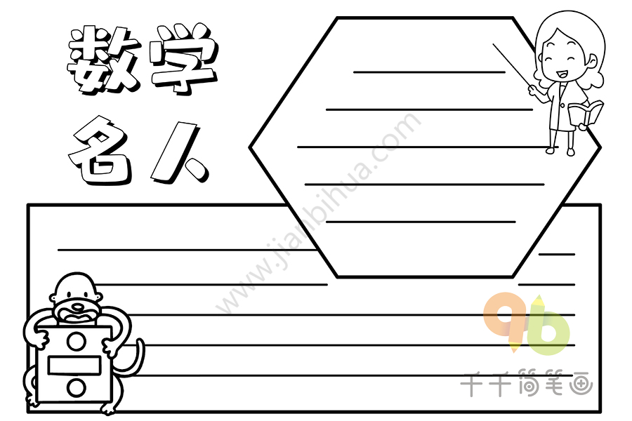 数学名人手抄报