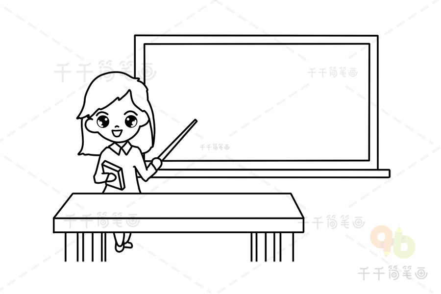 讲课的老师  教室场景简笔画,教室场景简笔画人物,教室怎么画简单又