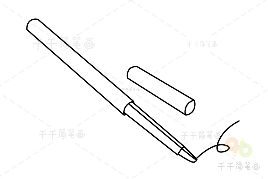 眼妆必备眼线笔简笔画