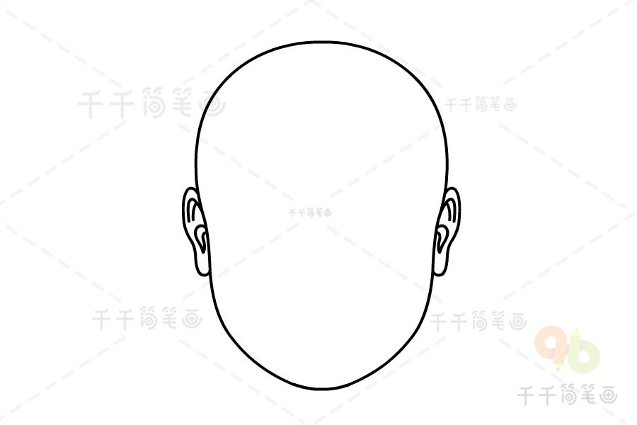 中国风京剧脸谱简笔画