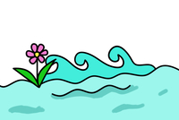 河水简笔画图片