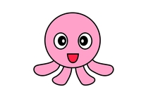 教你画 八爪鱼简笔画,章鱼(octopus):为章鱼科26属252种海洋软体动物