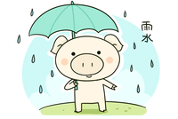      如何画二十四节气雨水简笔画