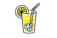             柠檬汁简笔画步骤图