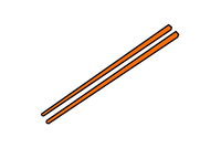筷子简笔画画法