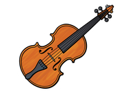 幼儿园大提琴简笔画