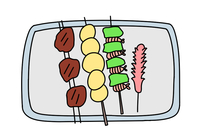 烤串简笔画图片大全