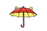 雨伞简笔画怎么画