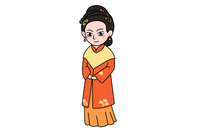              红楼梦王熙凤简笔画