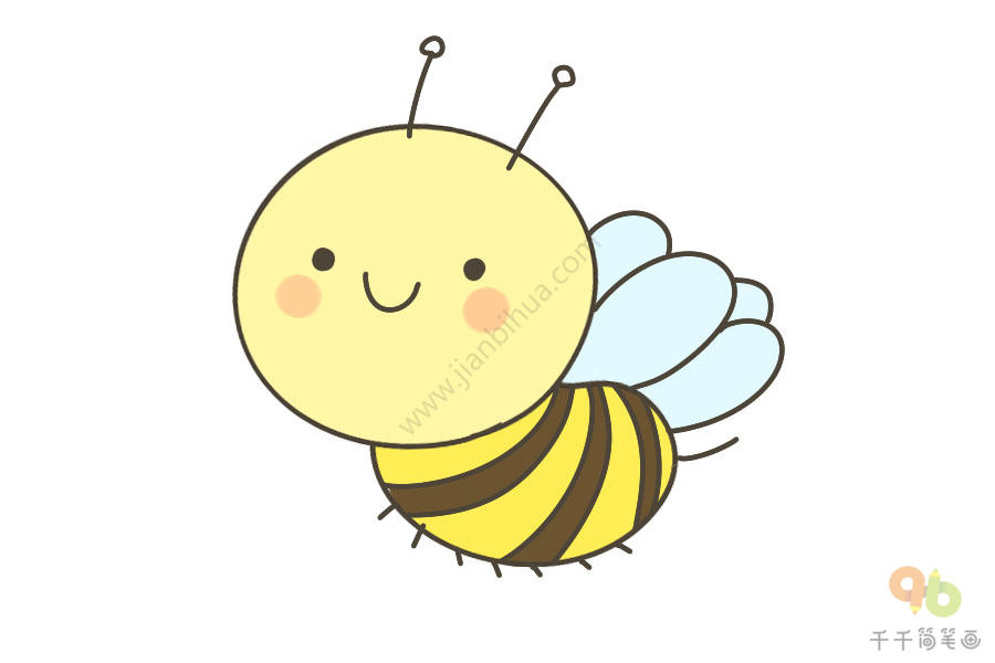 蜜蜂简笔画幼儿学画
