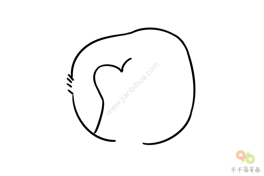 喝奶的企鹅宝宝简笔画_海洋动物简笔画