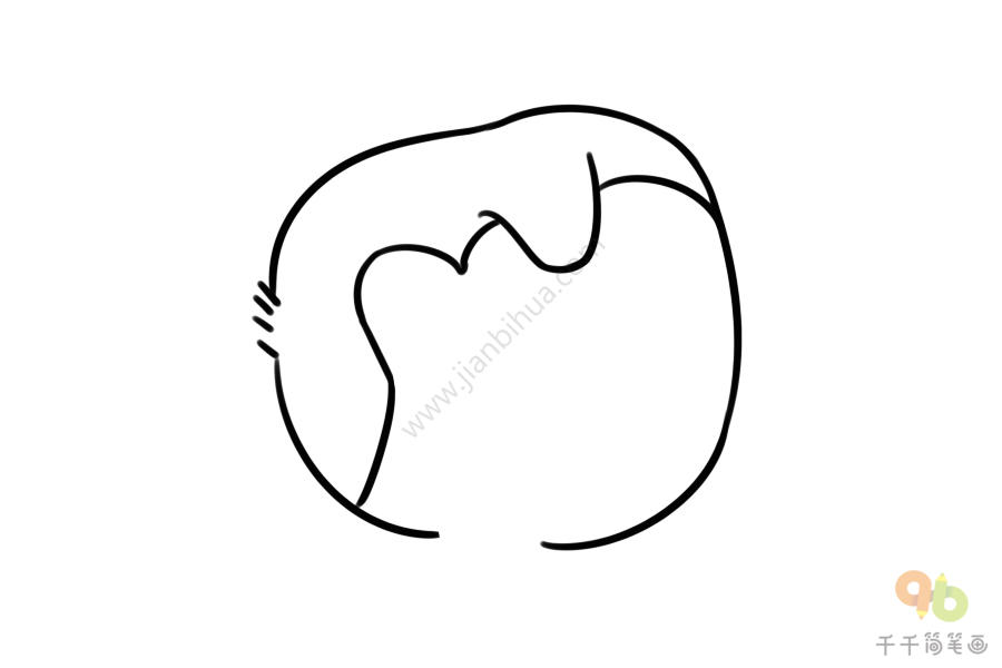 喝奶的企鹅宝宝简笔画_海洋动物简笔画