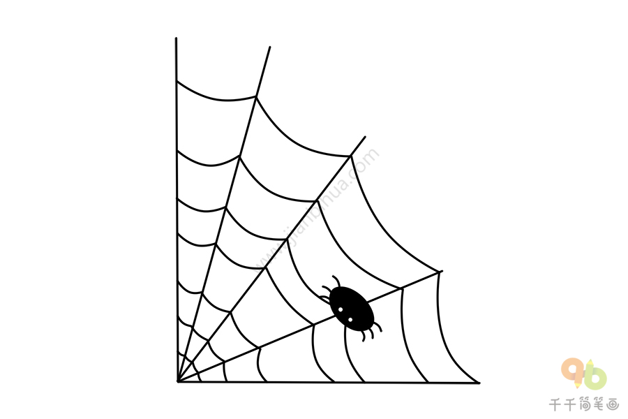 蜘蛛网手帐素材图片