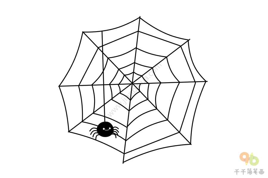 蜘蛛网手帐图片教程