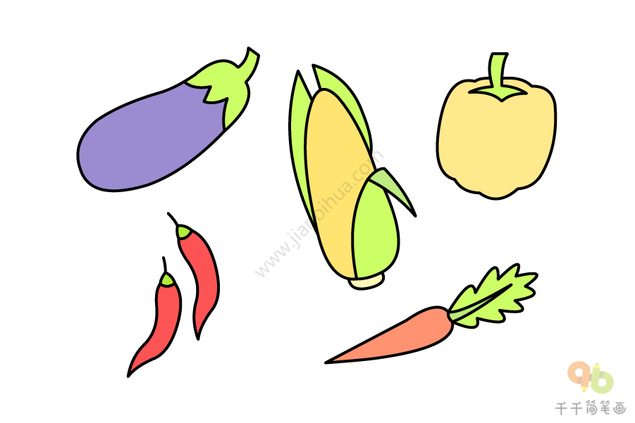 蔬菜简笔画教程