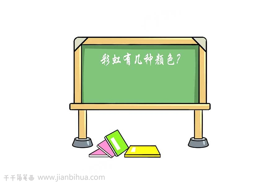 黑板简笔画图片