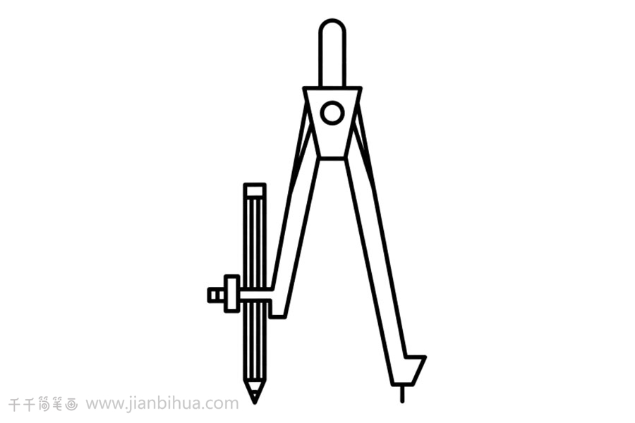 轻松学会圆规简笔画