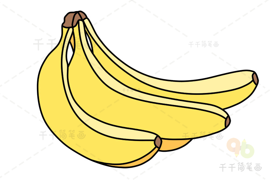 教你画香蕉简笔画
