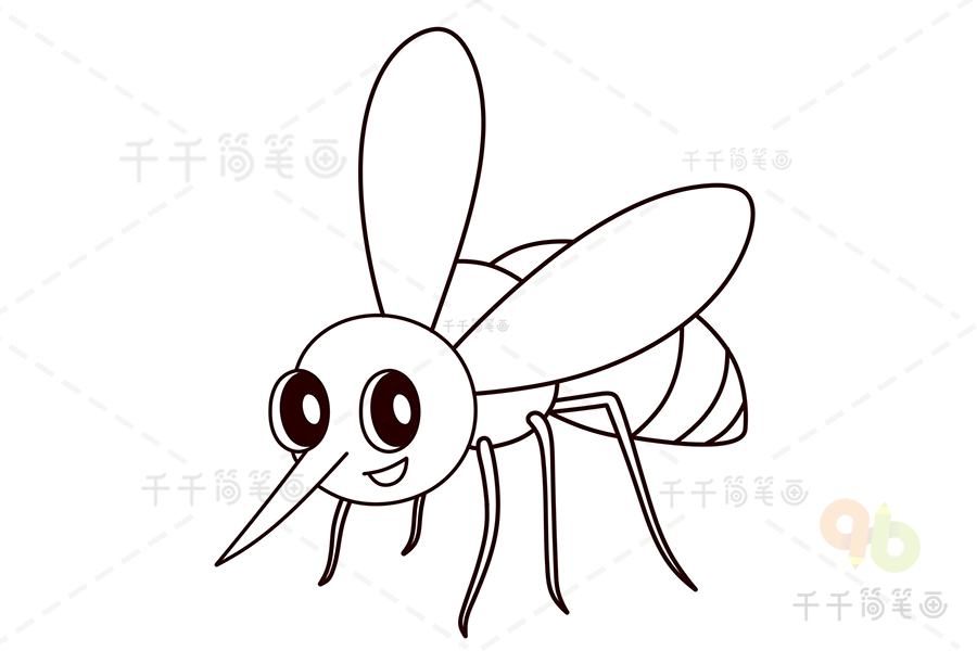 蚊子的简笔画