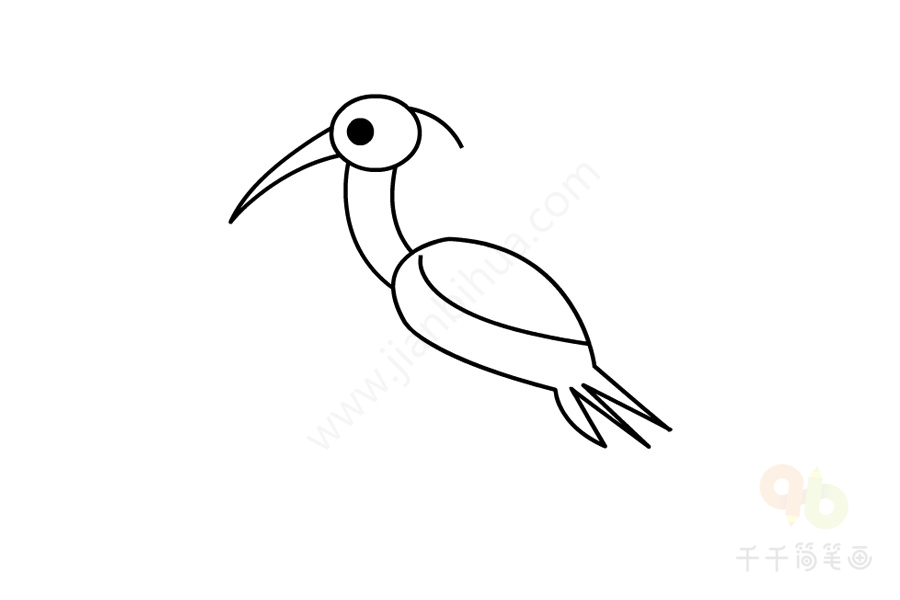 白鹭简笔画