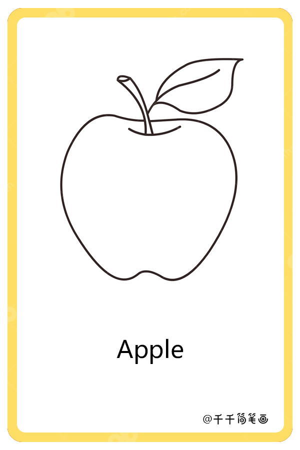 儿童英语词汇认知 苹果apple