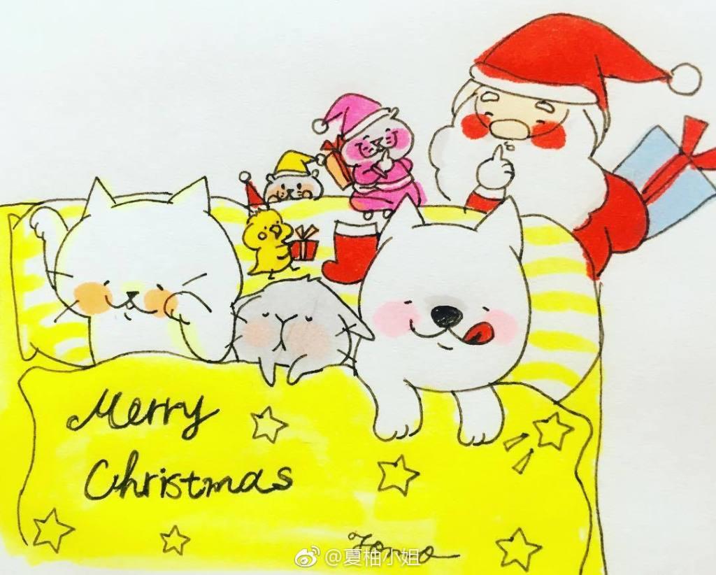 儿童简笔画图片教程 圣诞老人的画法详细步骤图解 肉丁儿童网
