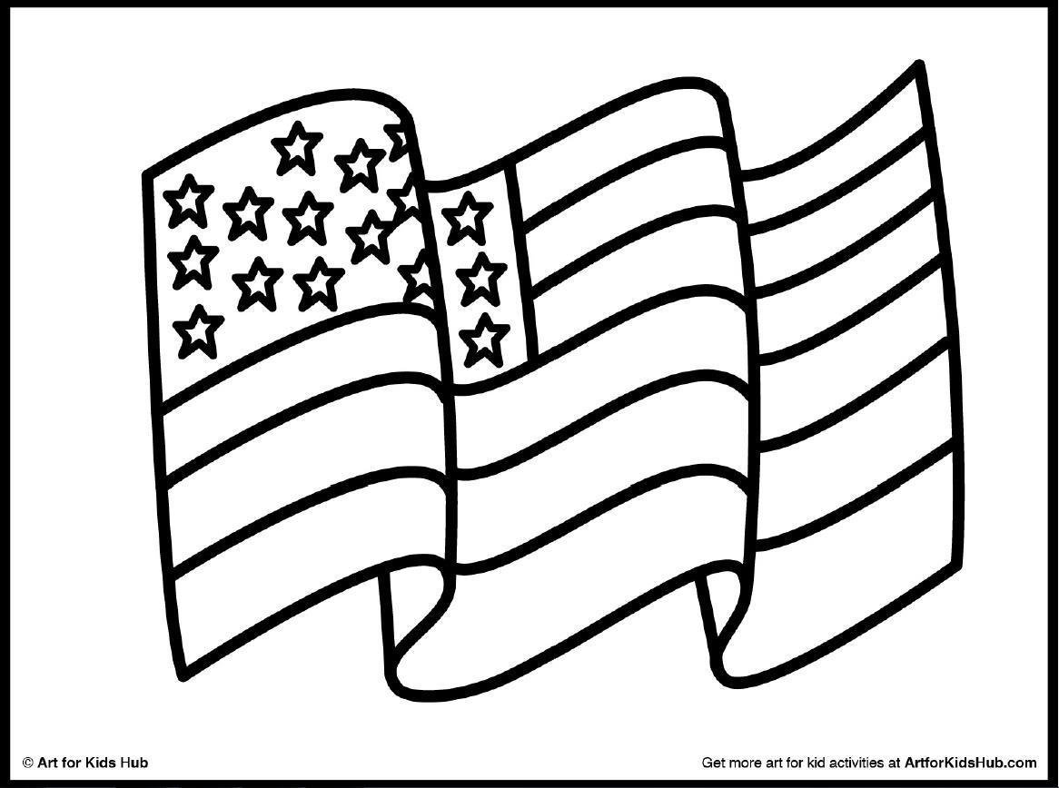 美国国旗画法图片