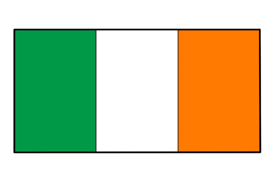 爱尔兰的国旗怎么画图片