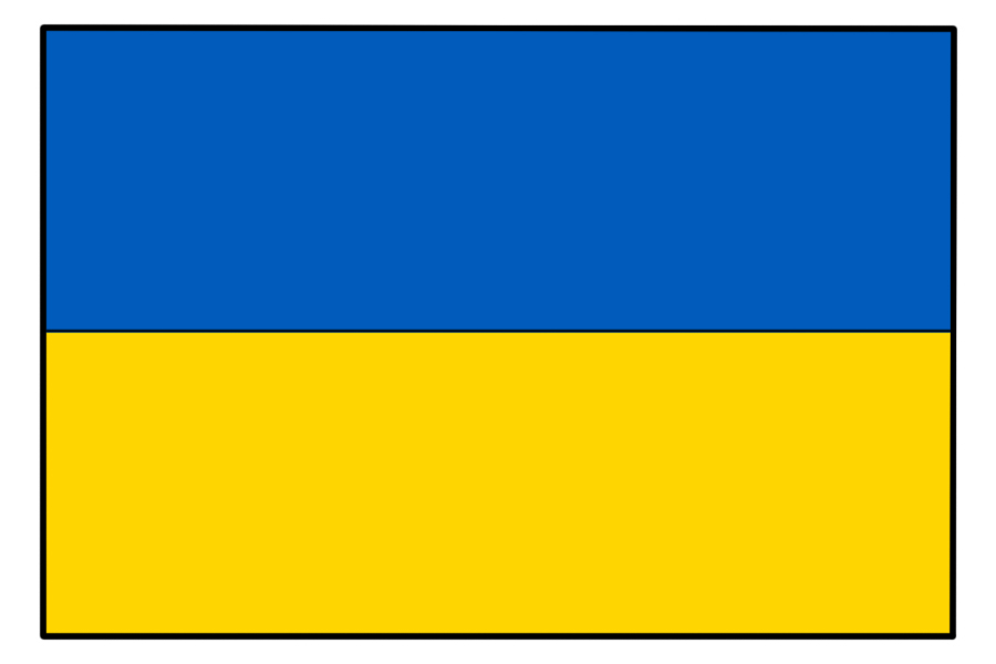 乌克兰的国旗简笔画图片