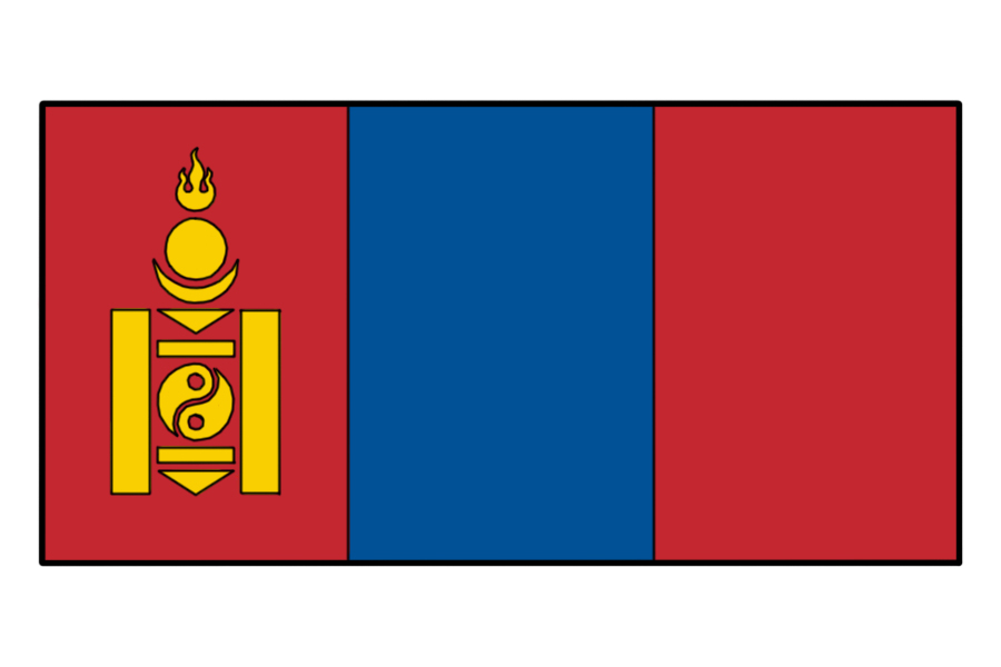 大蒙古国国旗图片