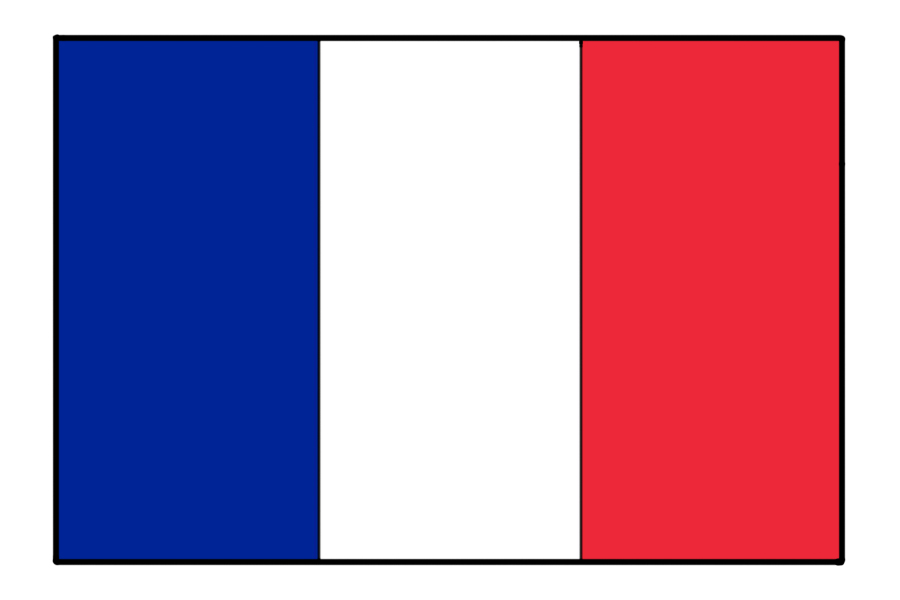 法国国旗简笔画 国旗简笔画