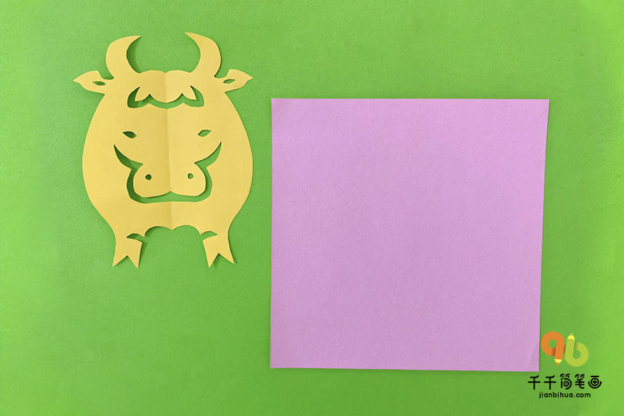21牛年小牛剪纸教程 动物剪纸简笔画