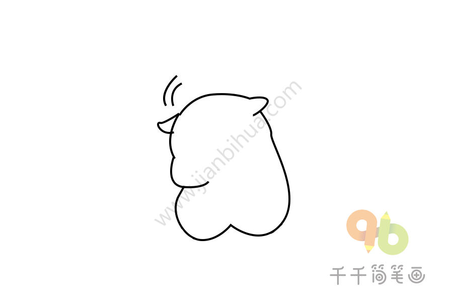 小仓鼠表情-怎么办呢简笔画