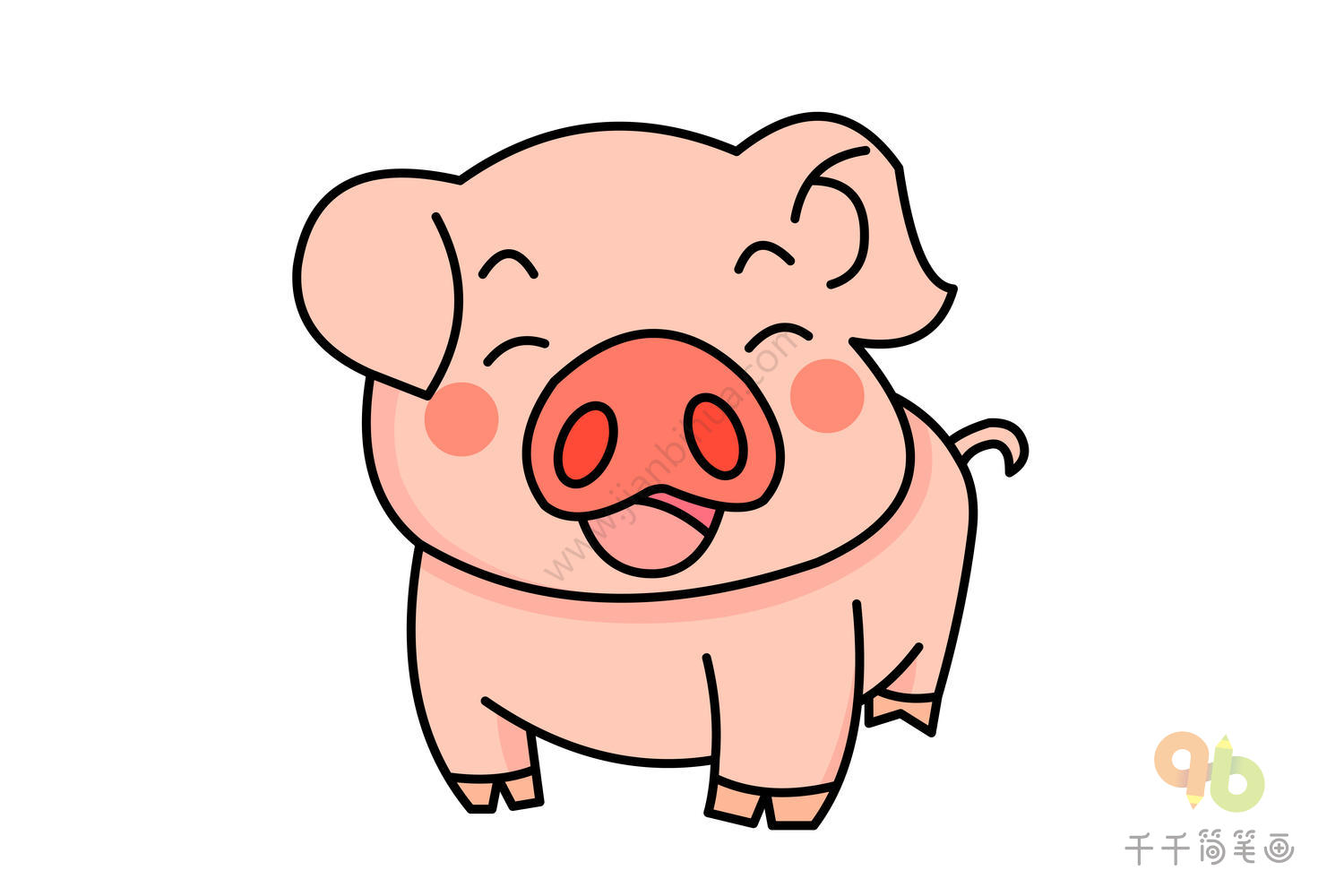 小猪创意画,小猪怎么画创意_大山谷图库
