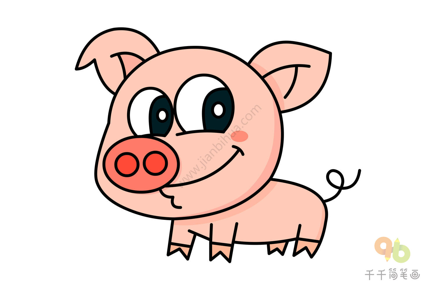 卡通猪 可爱小猪设计图__卡通设计_广告设计_设计图库_昵图网nipic.com