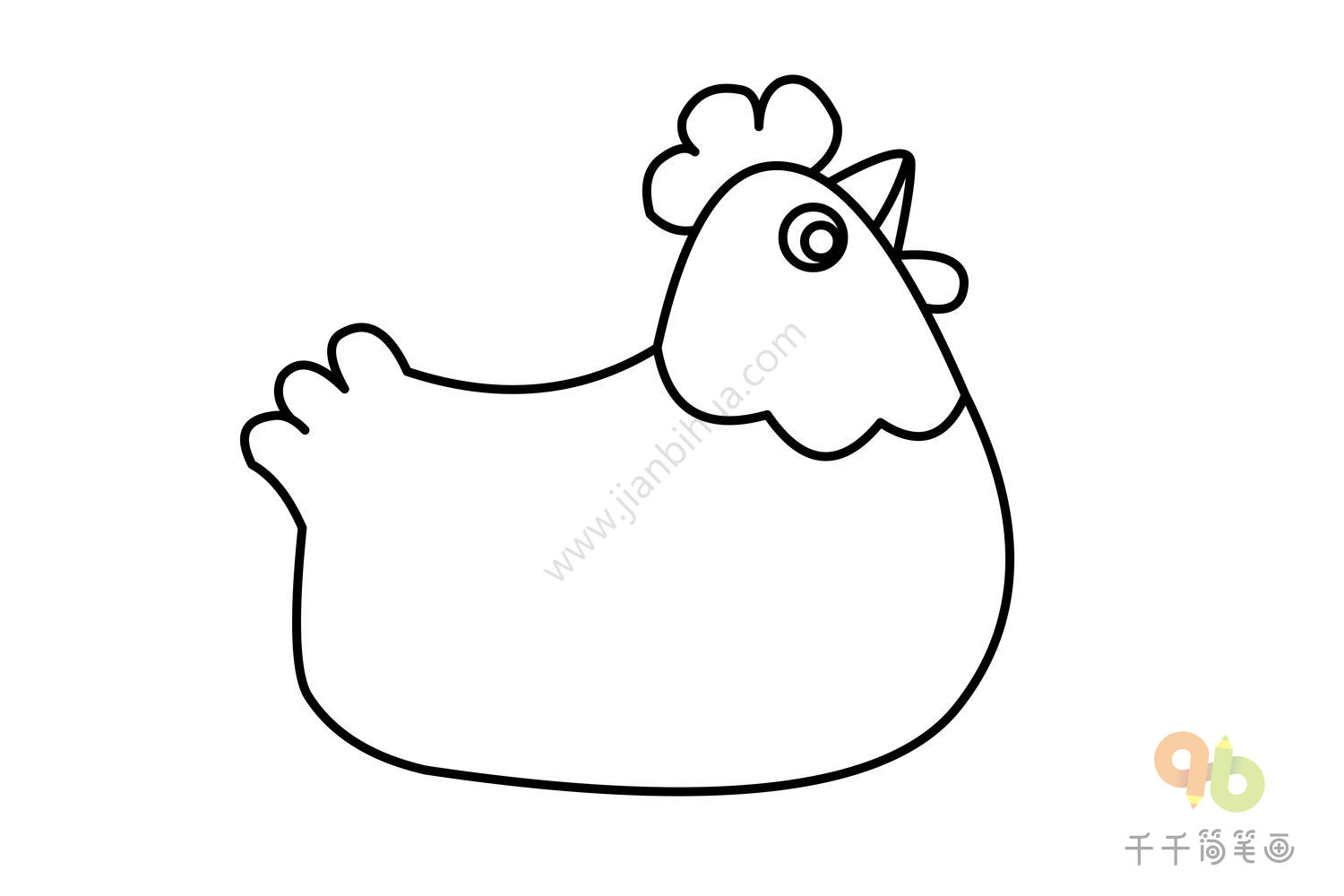 可爱的小鸡和鸡妈妈插画图片_动漫卡通_插画绘画-图行天下素材网