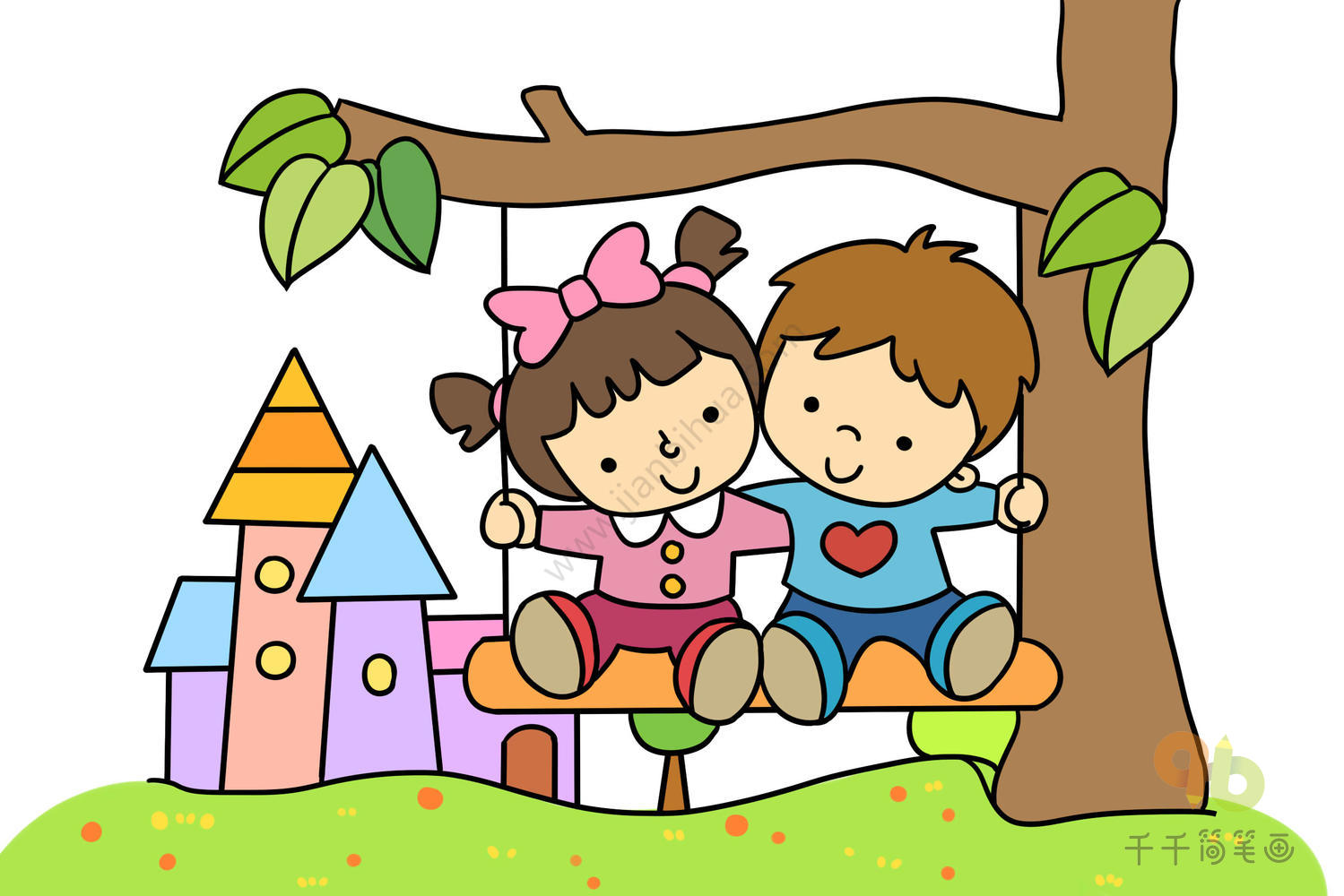 幸福四季游乐园-墙绘设计|插画|儿童插画|sasa002 - 原创作品 - 站酷 (ZCOOL)