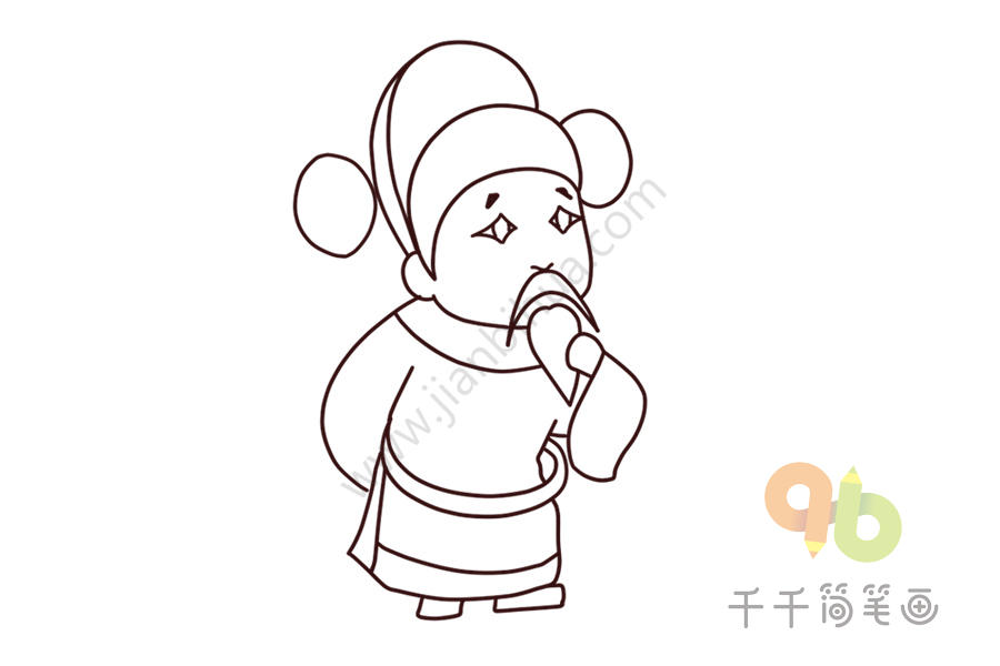 京剧审头刺汤汤勤简笔画图片