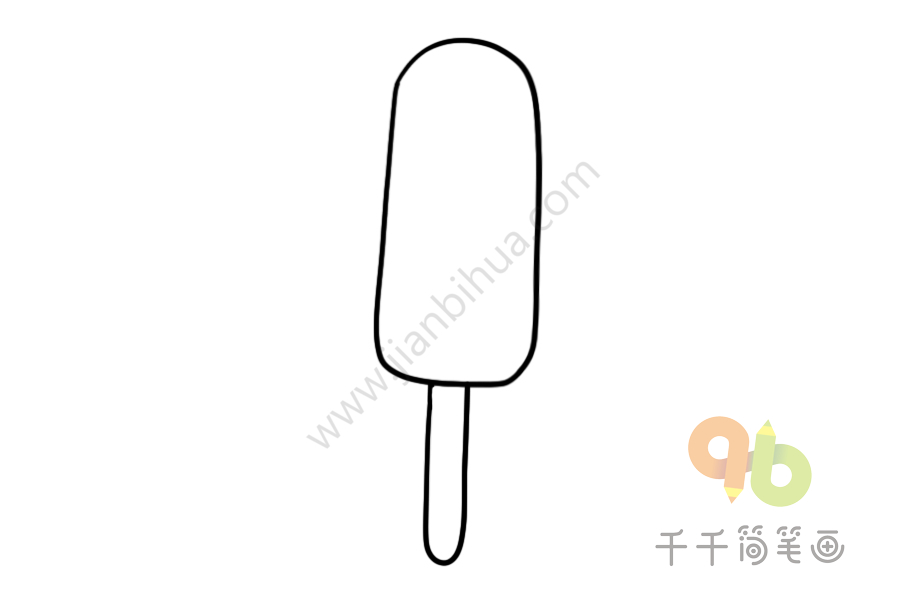 柠檬冰棍简笔画怎么画