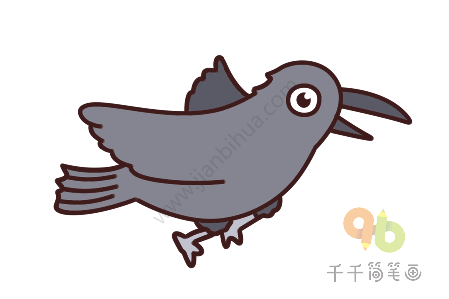 幼儿英语启蒙 认识乌鸦的英文单词