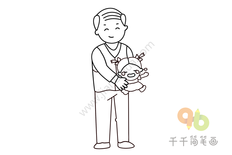 幼儿启蒙英语 认识爷爷的英文单词