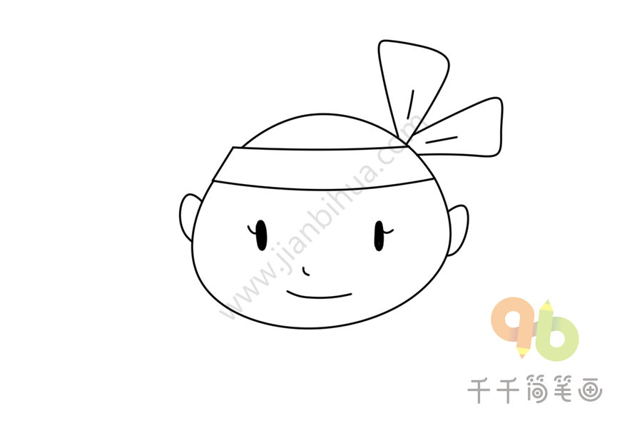 教你画男孩头像简笔画