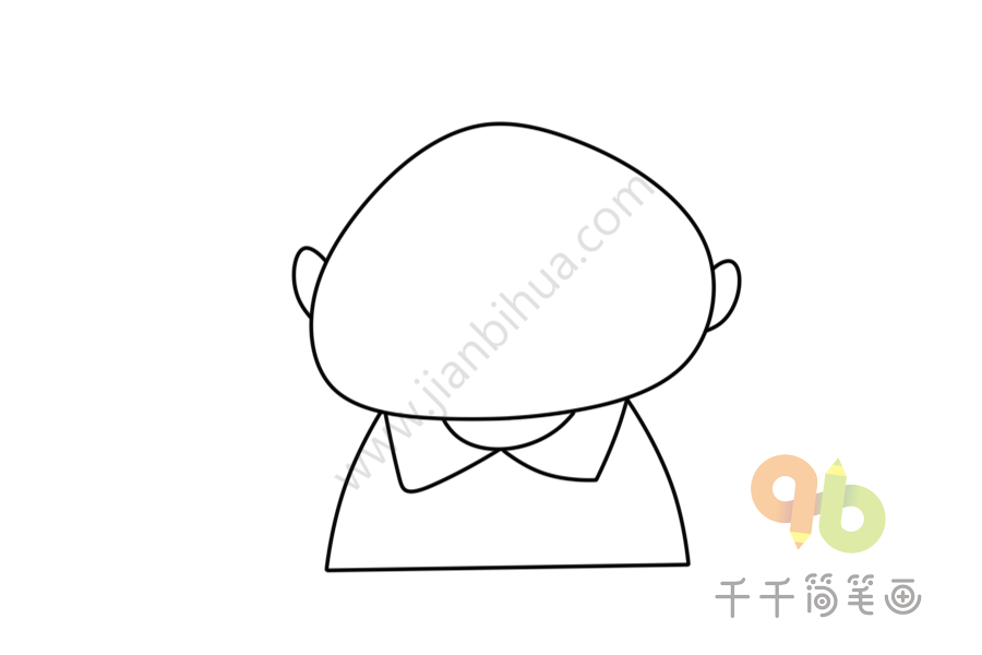 如何画男孩头像简笔画