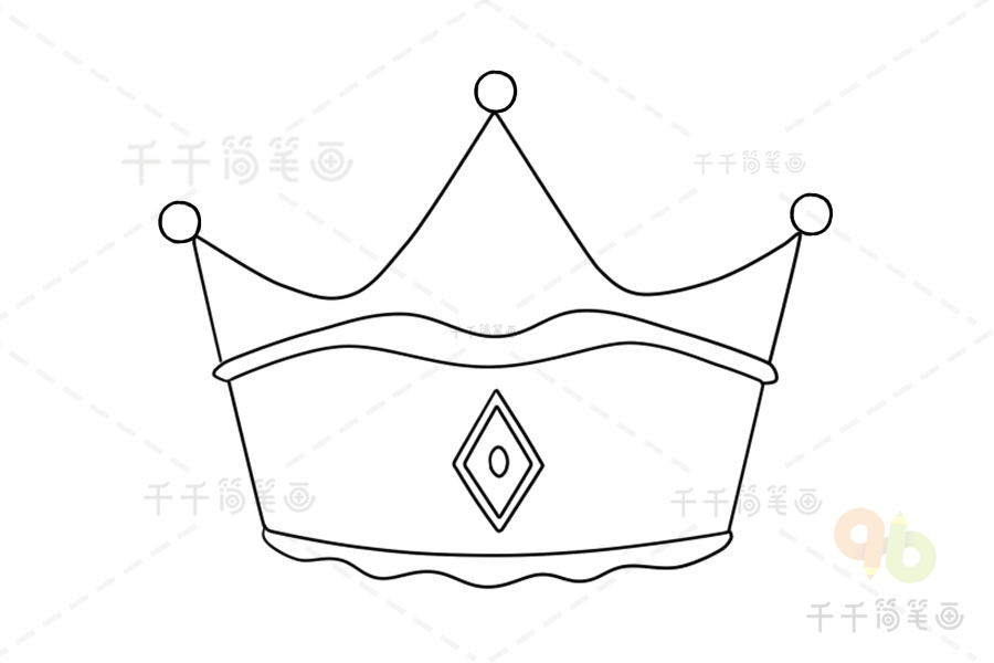 如何画 王冠简笔画