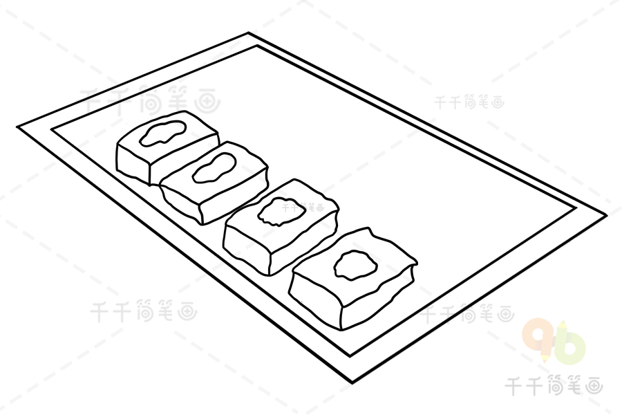 客家釀豆腐簡筆畫_地方美食